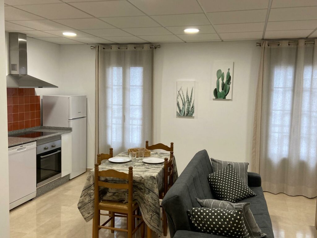 Os Arcos - Apartamento Loft Portomarín Galicia - salón